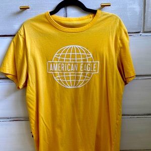 Yellow short sleeve shirt from American eagle